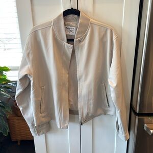 Gray Athleta bomber jacket